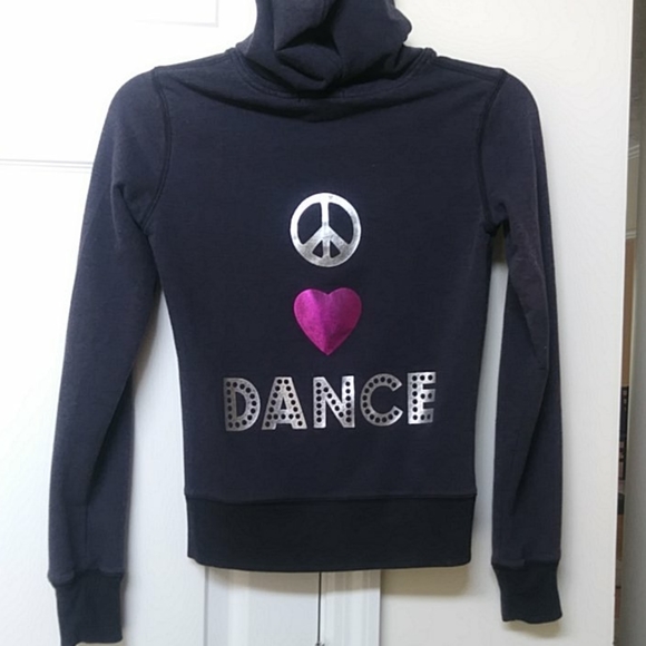 Peace, Love, Dance Light Jacket with a Hood - Picture 1 of 4